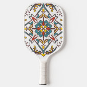 geometrisch mozaïek, Mandala-Patroon Pickleball Paddle (Achterkant)