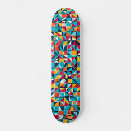 Geometrisch mozaïek patroon skateboard