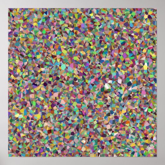 Geometrisch mozaïek poster (Voorkant)