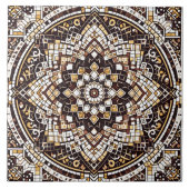 Geometrisch mozaïek Tegel ontwerp Tegeltje (Voorkant)