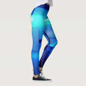 Geometrisch Mozaïek Vierkante Doos Ontwerp Leggings (Rechts)