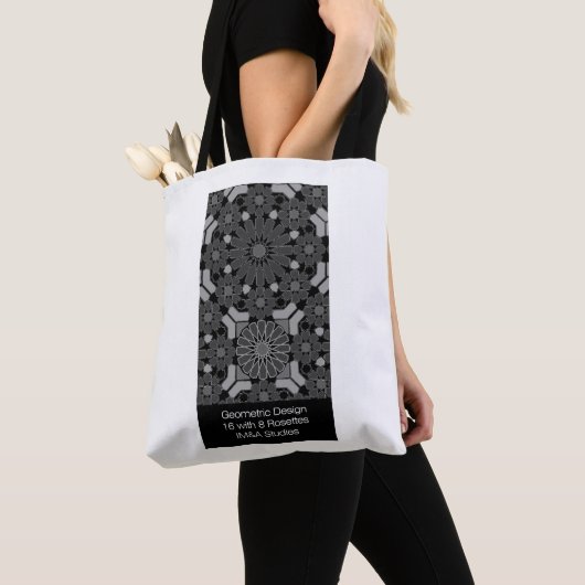 Geometrisch mozaïekontwerp Vert Tas (Dichtbij)