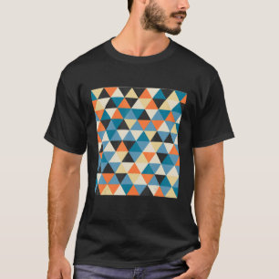 geometrisch mozaïekpatroon poster ingesteld op mod t-shirt