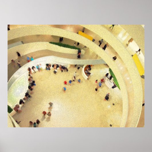 geometrisch museum poster (Voorkant)