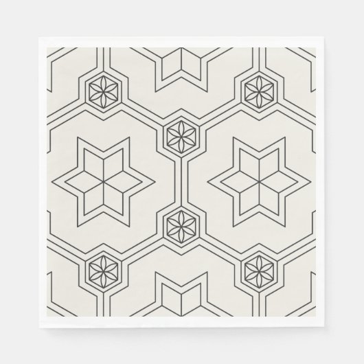 Geometrisch naaamless Pattern Napkins Servet (Voorkant)