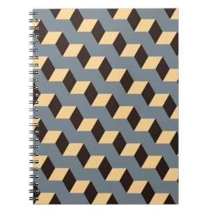 geometrisch naadloos element met kubieke trap in z notitieboek