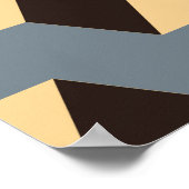 geometrisch naadloos element met kubieke trap in z poster (Hoek)