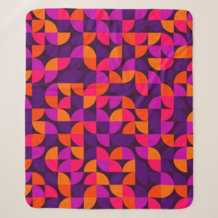 Geometrisch naadloos patroon. Abstract vinta Sherpa Deken