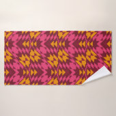 Geometrisch naadloos patroon badhanddoek (Badhanddoek)