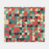 Geometrisch , naadloos patroon. fleece deken (Voorkant (Horizontaal))