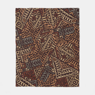 Geometrisch naadloos patroon gemaakt in trendy eth fleece deken