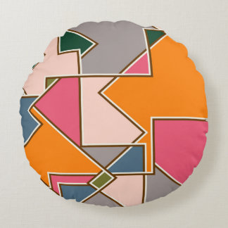 geometrisch naadloos patroon, lijnen, oranje, paar rond kussen