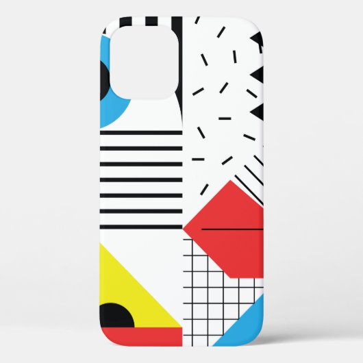 Geometrisch naadloos patroon met abstracte vormen Case-Mate iPhone case (Achterkant)