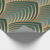 Geometrisch naadloos patroon met golden en groene  cadeaupapier (Hoek)