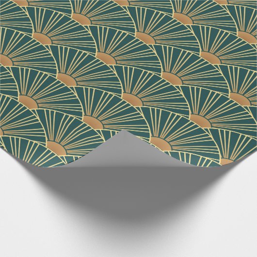 Geometrisch naadloos patroon met gouden lijnen. Gr Cadeaupapier (Hoek)