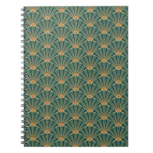 Geometrisch naadloos patroon met gouden lijnen. Gr Notitieboek