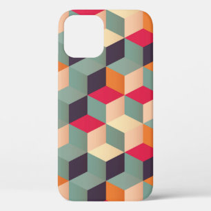 Geometrisch naadloos patroon met kleurrijke vierka Case-Mate iPhone case