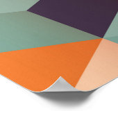 Geometrisch naadloos patroon met kleurrijke vierka poster (Hoek)