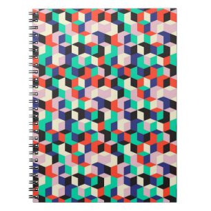  geometrisch naadloos patroon met ruitvormige uits notitieboek