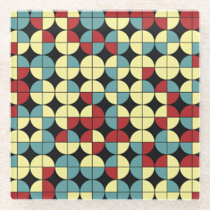 Geometrisch naadloos patroon, modern ontwerp. glazen onderzetter