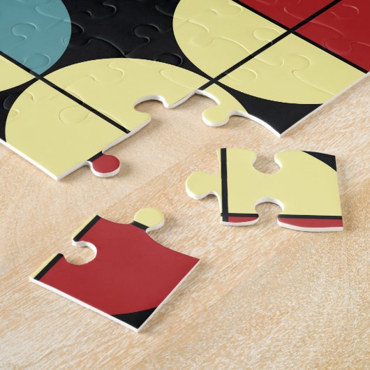 Geometrisch naadloos patroon, modern ontwerp. legpuzzel (Zijkant)