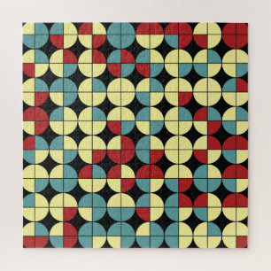 Geometrisch naadloos patroon, modern ontwerp. legpuzzel
