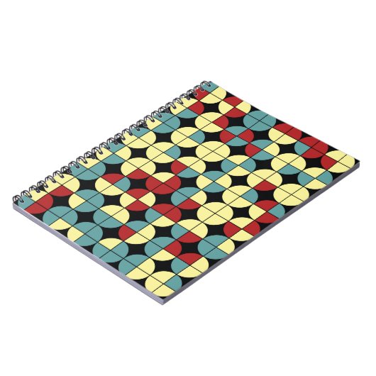 Geometrisch naadloos patroon, modern ontwerp. notitieboek (Linkerzijde)