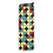 Geometrisch naadloos patroon, modern ontwerp. thermosbeker (Gedraaid links)