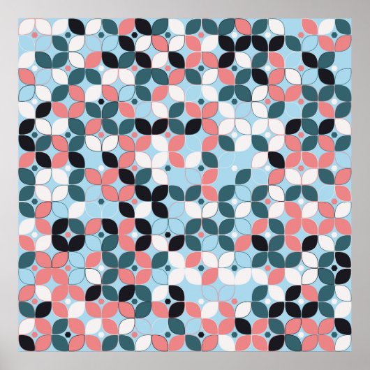 geometrisch naadloos patroon, ontwergeometrisch, a poster (Voorkant)