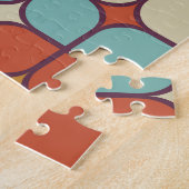 Geometrisch naadloos patroon, stijl. legpuzzel (Zijkant)