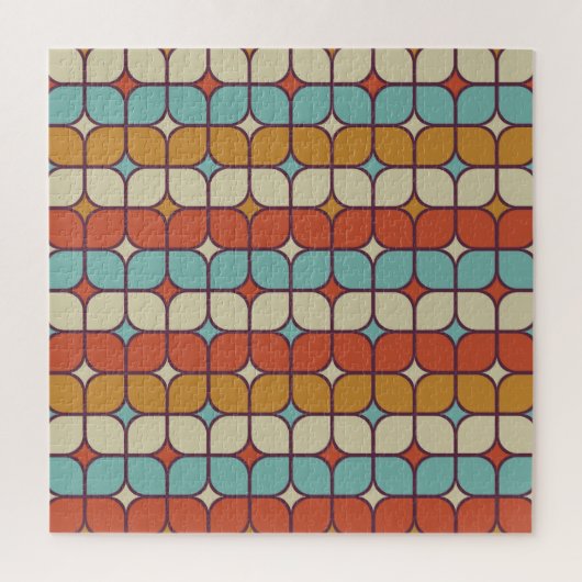 Geometrisch naadloos patroon, stijl. legpuzzel (Verticaal)