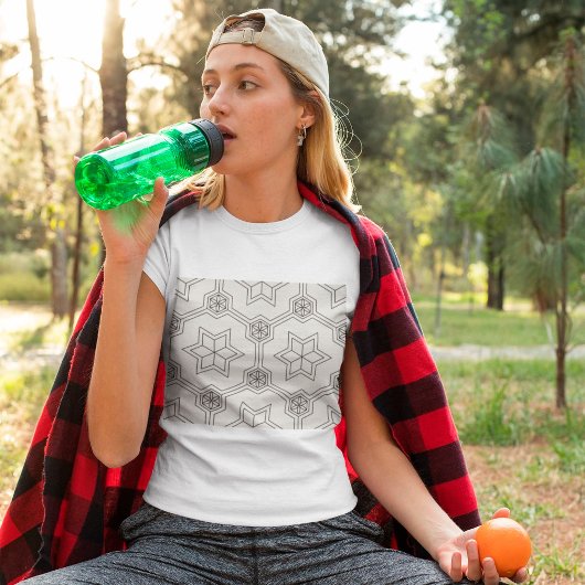 Geometrisch Naadloos Patroon T-Shirt