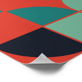 geometrisch naadloos patroonontwerp poster (Hoek)