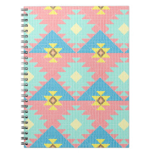 Geometrisch naadloos patroonontwerp, thuisdecor-id notitieboek