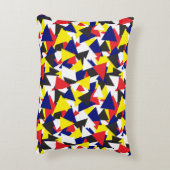 Geometrisch Nautisch Vlagpatroon Accent Kussen (Achterkant (Verticaal))