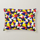 Geometrisch Nautisch Vlagpatroon Accent Kussen (Achterkant)