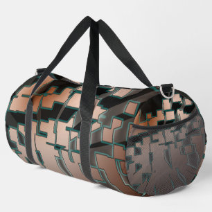 Geometrisch neon futuristisch extrusiepatroon plunjezak