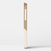 Geometrisch Neutraal Bruin & Tan - Monogram - Case-Mate iPhone Case (Achterkant / Links)