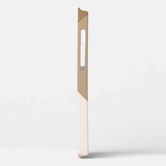 Geometrisch Neutraal Bruin & Tan - Monogram - Case-Mate iPhone Case (Achterkant / Links)