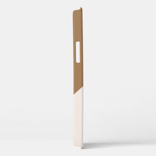 Geometrisch Neutraal Bruin & Tan - Monogram - Case-Mate iPhone Case (Achterkant / Rechts)