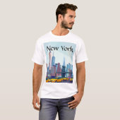 geometrisch new york t-shirt (Voorkant volledig)