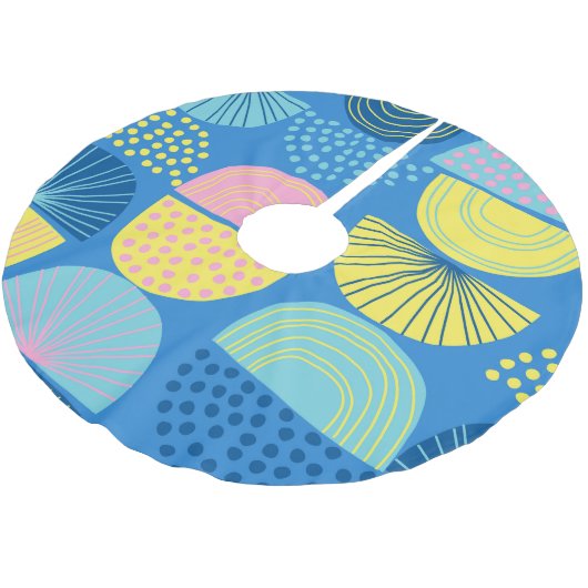 Geometrisch Noords: Abstracte achtergrond. Kerstboom Rok (Gekanteld)