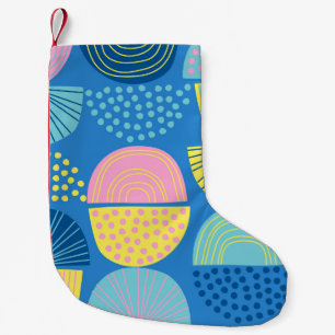 Geometrisch Noords: Abstracte achtergrond. Kleine Kerstsok