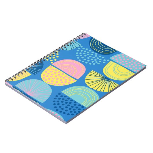 Geometrisch Noords: Abstracte achtergrond. Notitieboek (Linkerzijde)