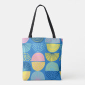 Geometrisch Noords: Abstracte achtergrond. Tote Bag (Achterkant)