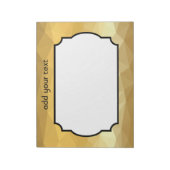Geometrisch notitieblok met metaalgoud (Linkerzijde)