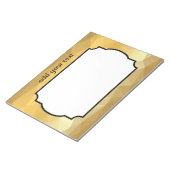 Geometrisch notitieblok met metaalgoud (Schuin)