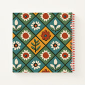 geometrisch Notitieboek van het bloemmotief (Achterkant)