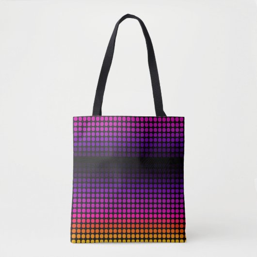 Geometrisch Ombre Sunset Pattern Tas (Voorkant)