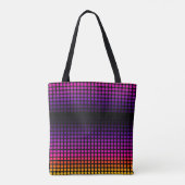 Geometrisch Ombre Sunset Pattern Tas (Achterkant)